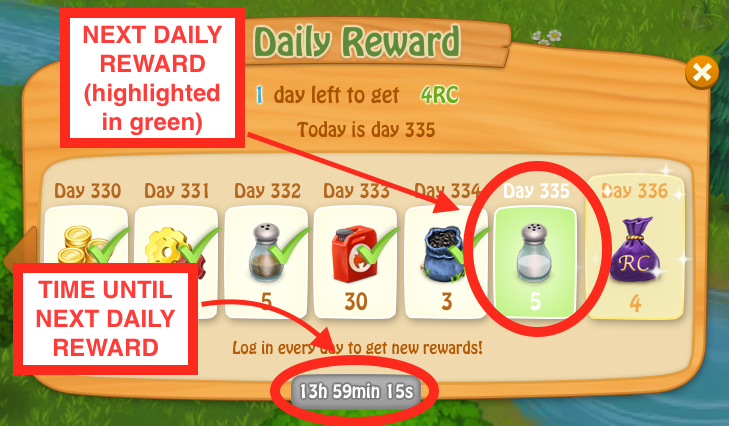 Daily & Timed Rewards