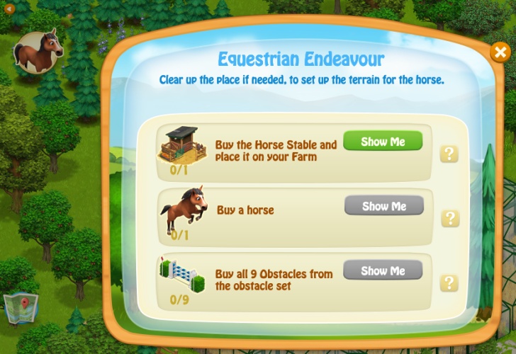 The Sims FreePlay is so cute (to unlock horses complete need for steed  quest)